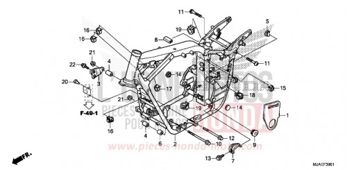FRAME BODY (VT750S) VT750SE de 2014